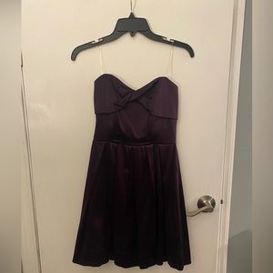 Plum Strapless formal dress size 7